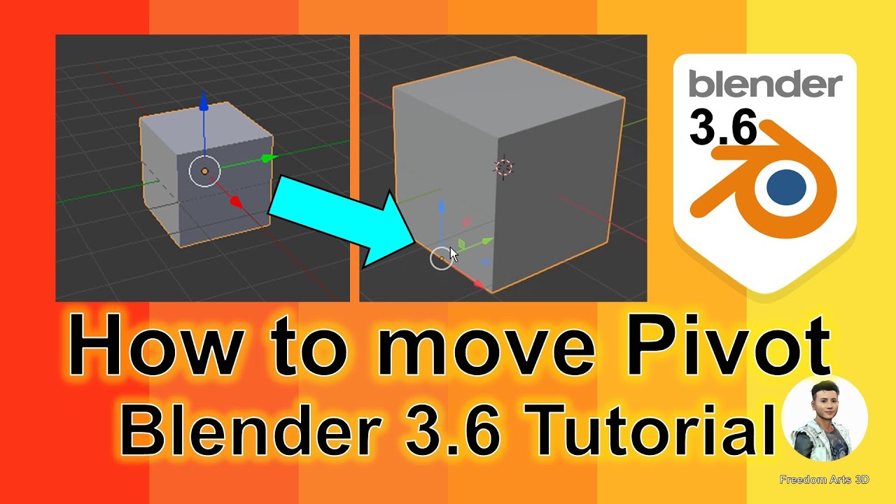 How to move pivot – Blender 3.6 Tutorial
