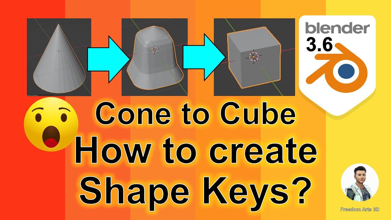 How to create Shape Key? | Blend Shape | Morph | Blender 3.6 Tutorial