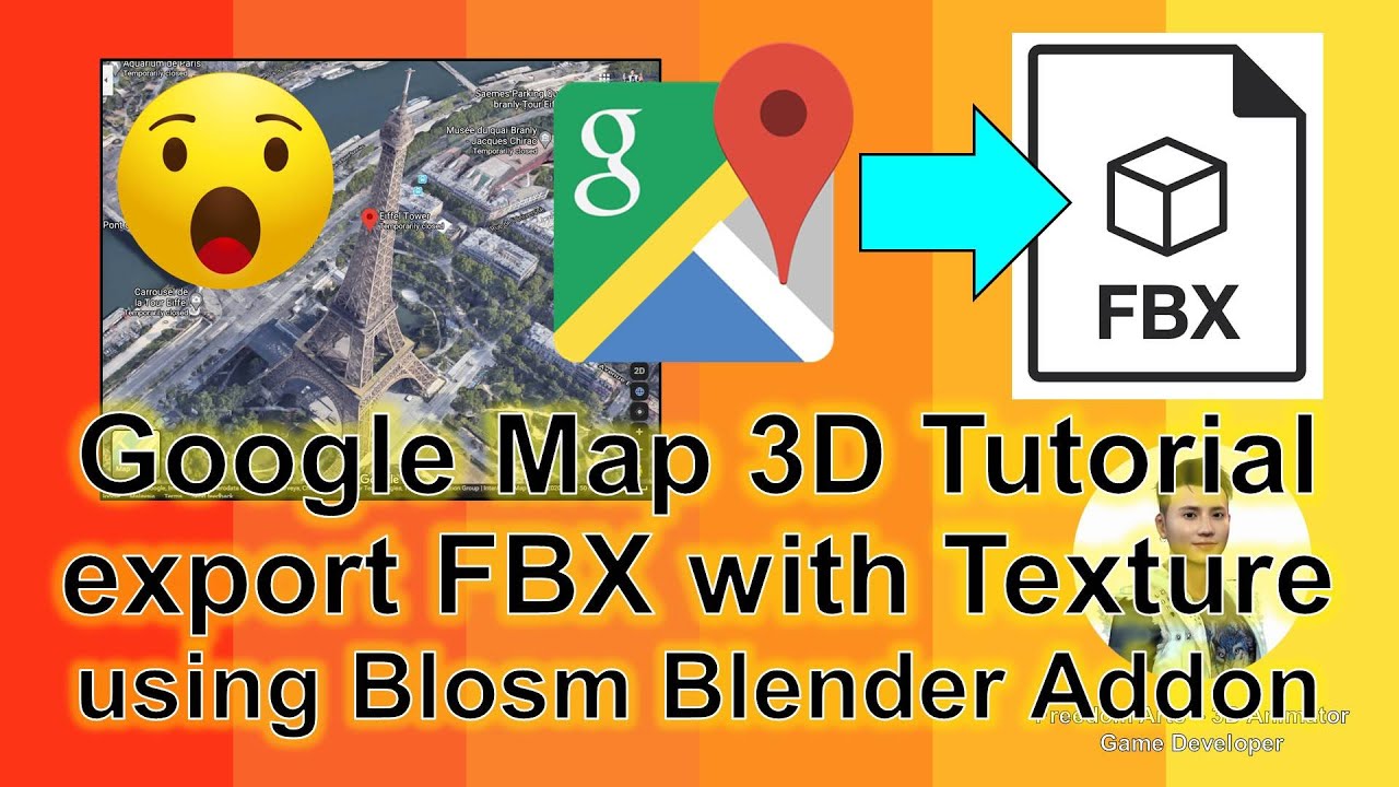 Google Map 3D to FBX – With Blender Blosm Plugin + Simplygon Material Texture Baking