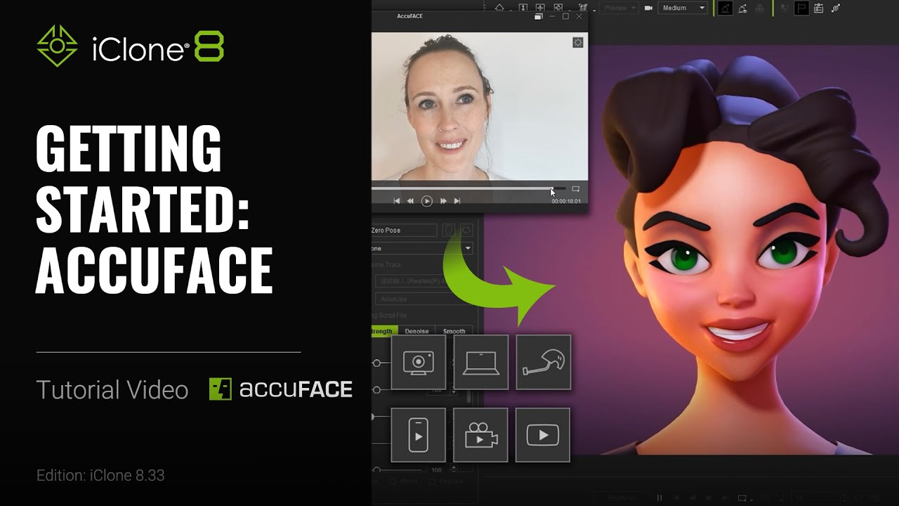 Getting Started with AccuFACE Facial Mocap | iClone 8 Tutorial