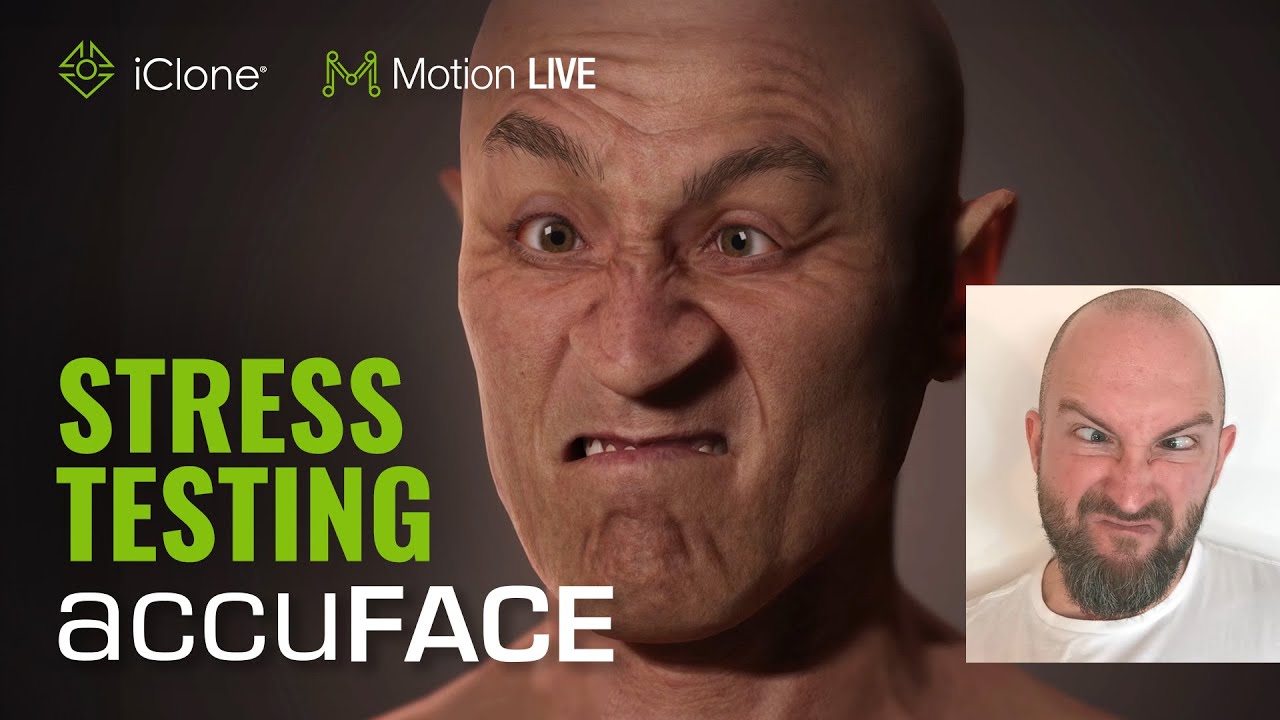 Professional Actors Stress Test AccuFACE Facial Mocap