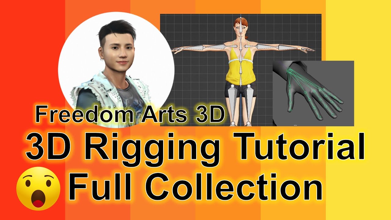 3D Rigging Tutorial Collection – Freedom Arts 3D – 3D Modeling & Animation