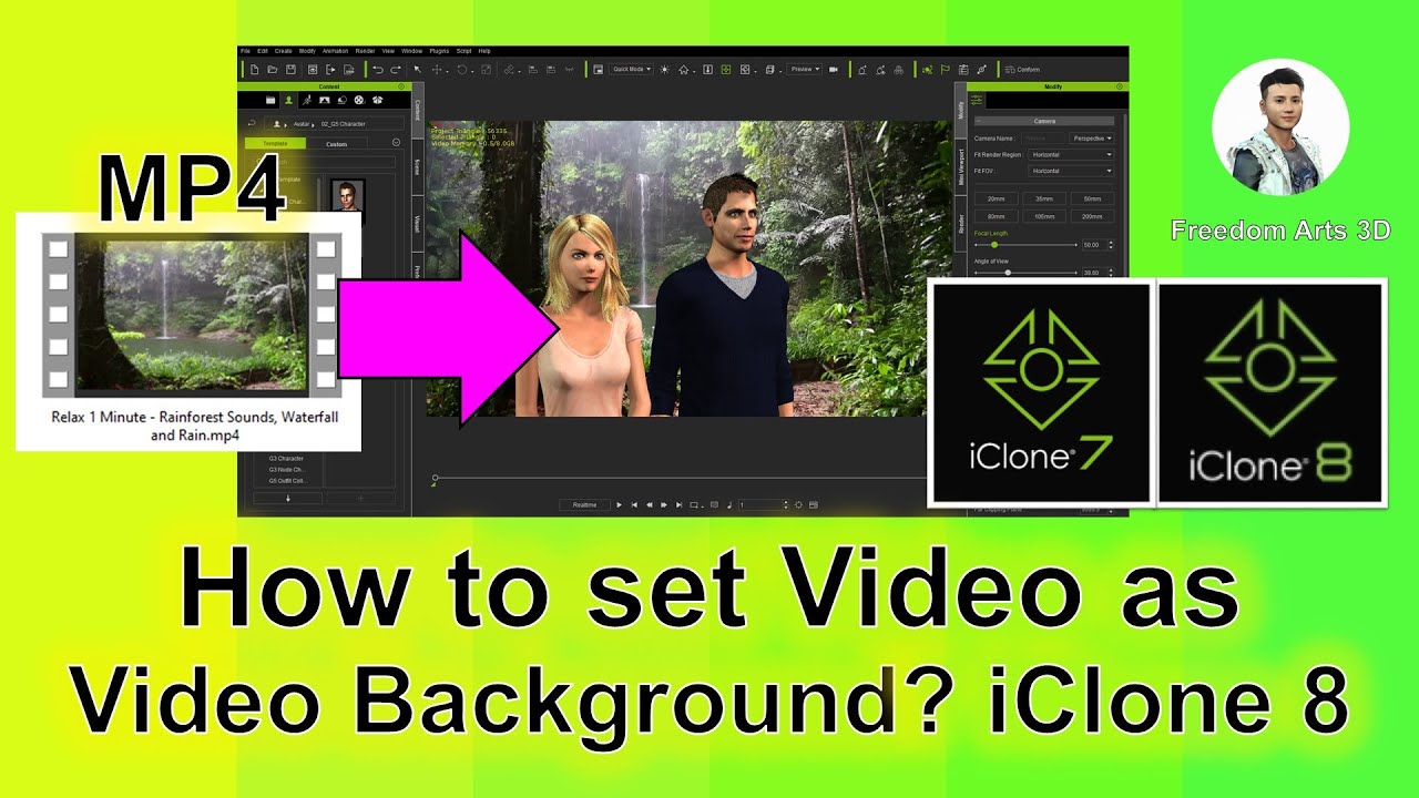 How to Set Video as Scene Background – iClone 8 Tutorial