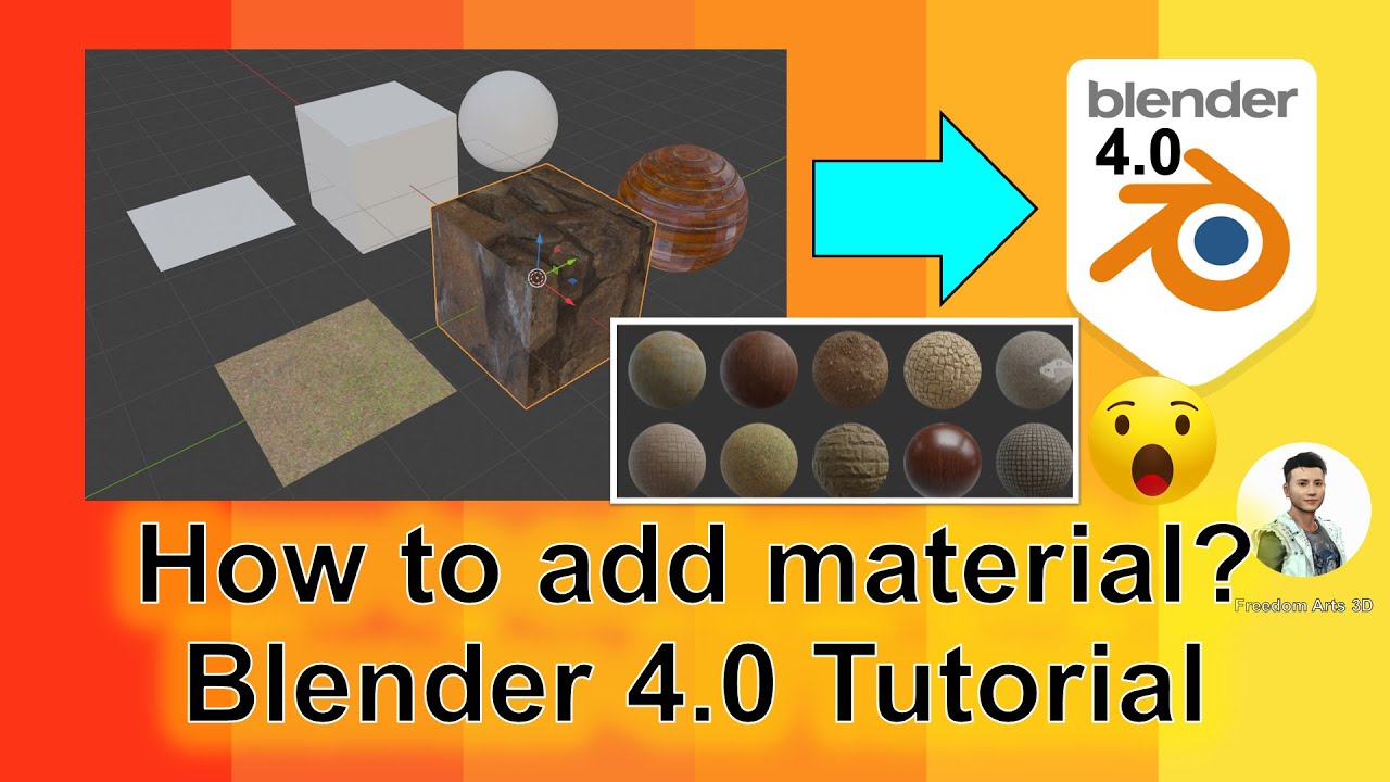 How to add Materials? Blender 4.0 Tutorial | Diffuse | Normal | Roughness