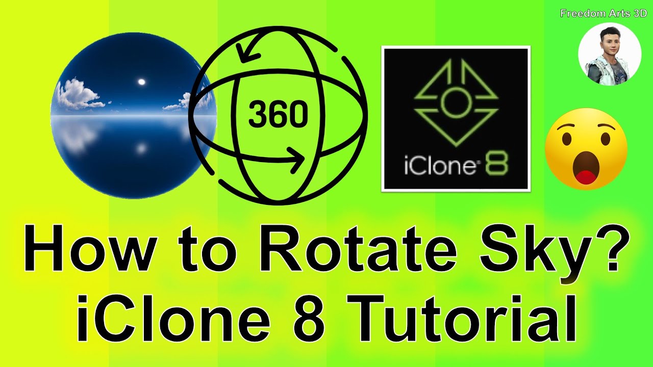 How to Rotate Sky for any angle? iClone 8 Tutorial