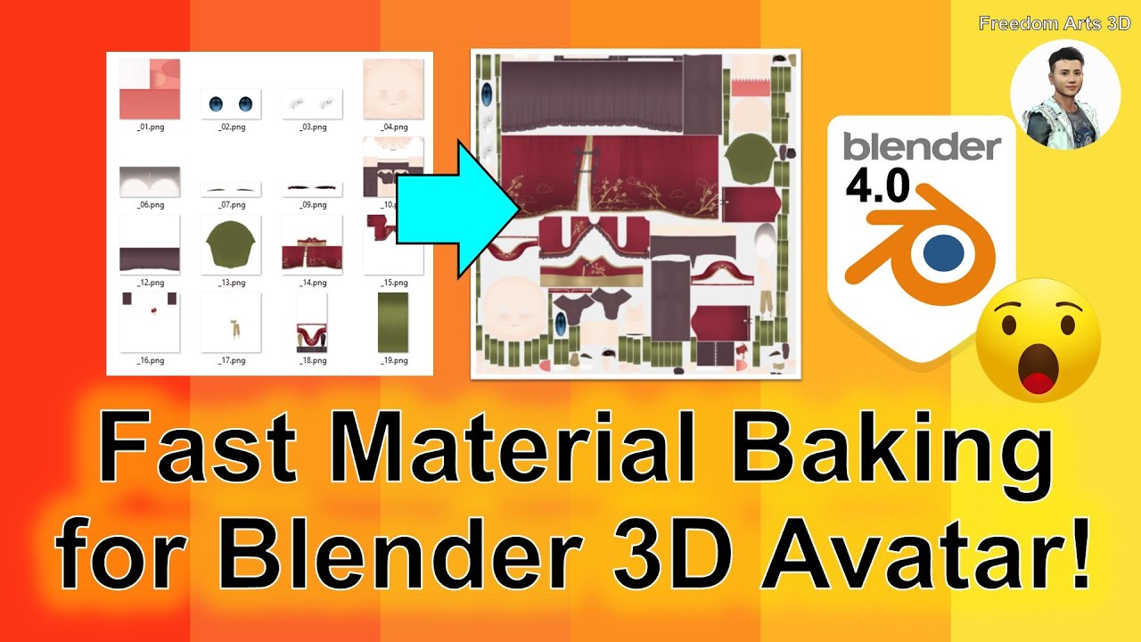 Fast Material Baking for Blender 3D Avatar – Character Creator 4 Pipeline