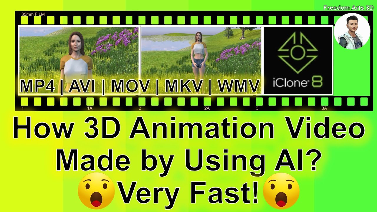How 3D Animation Made by Using AI? iClone | Character Creator | Headshot | Lip Sync | Video MP4