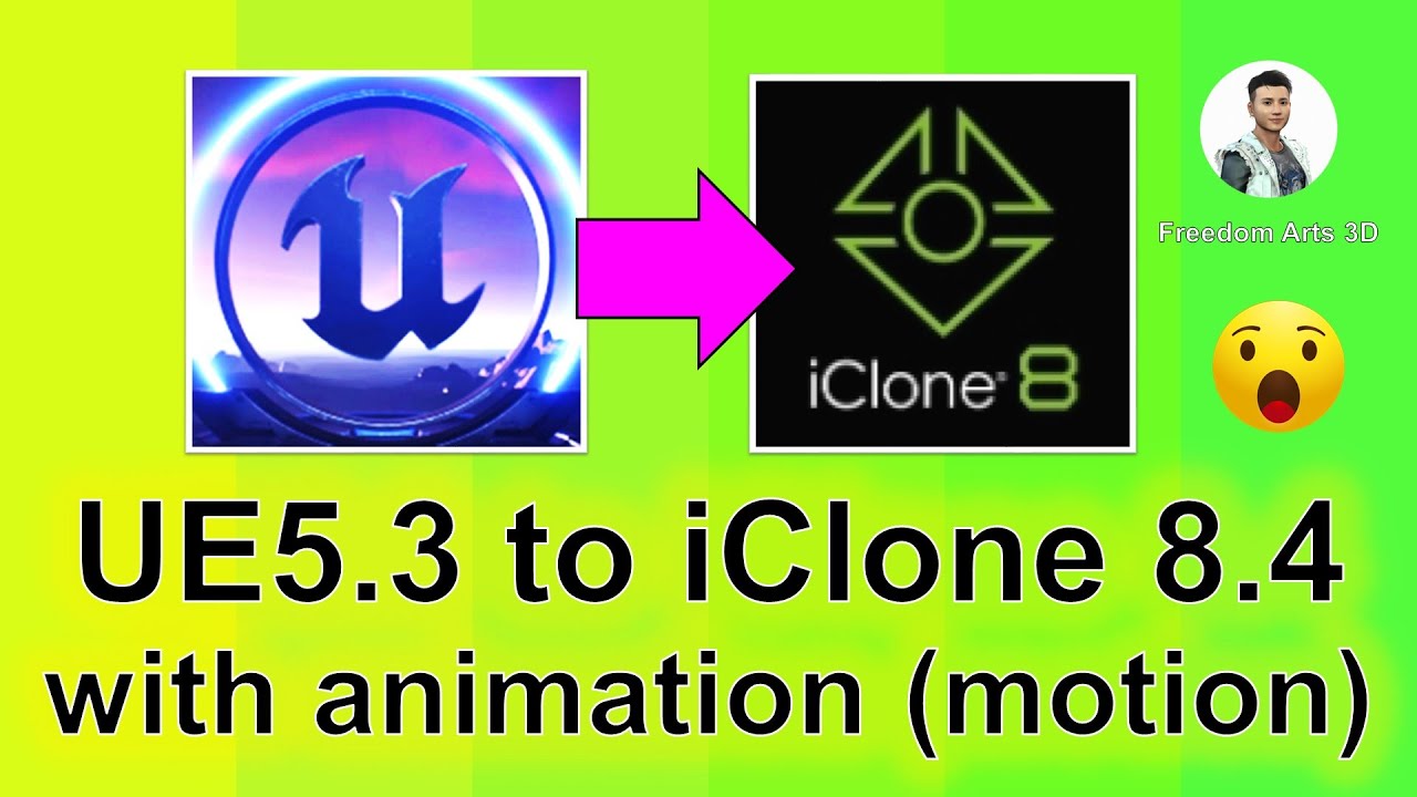 Unreal Engine 5.3 to iClone 8.4 & Character Creator 4 with texture & motion – Full Tutorial
