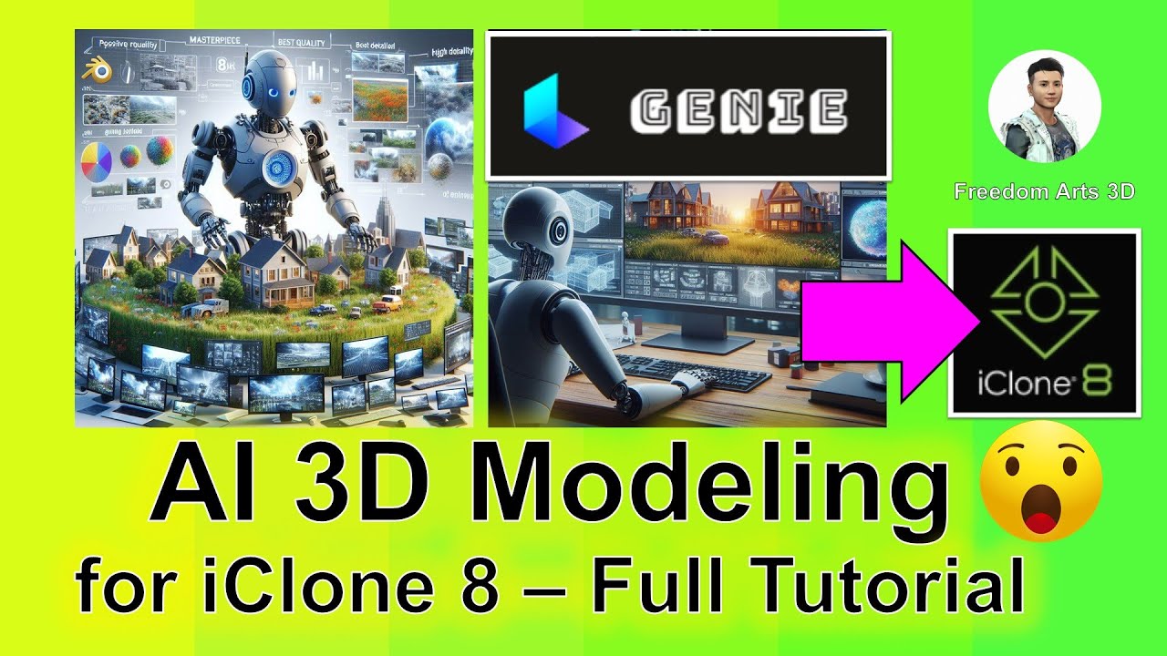Genie AI 3D Modeling for iClone 8 – Full Tutorial