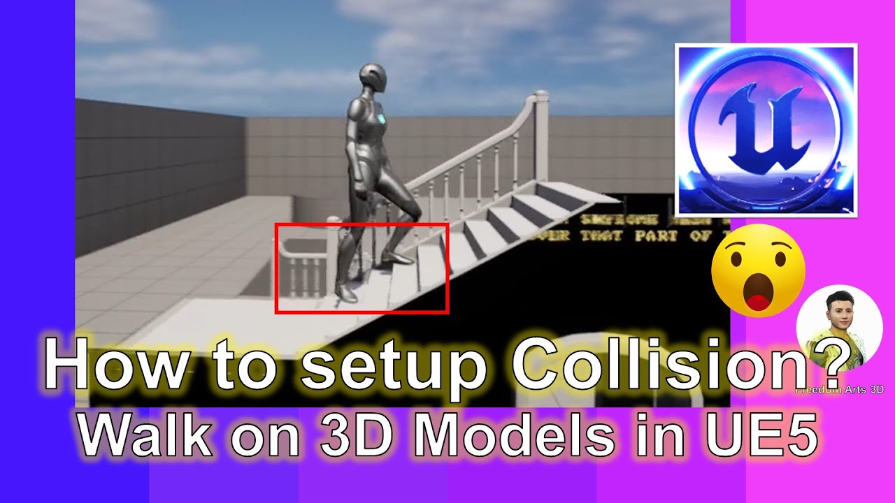 How to create collision for any 3D Modes – Unreal Engine 5 Tutorials