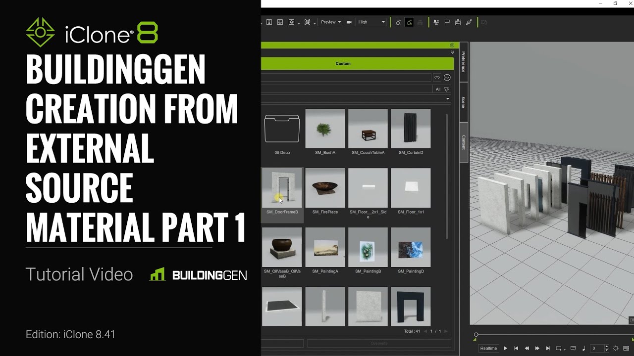 Create Building from External Source: Part 1 - Setup | iClone BuilidingGen Plug-in Tutorial