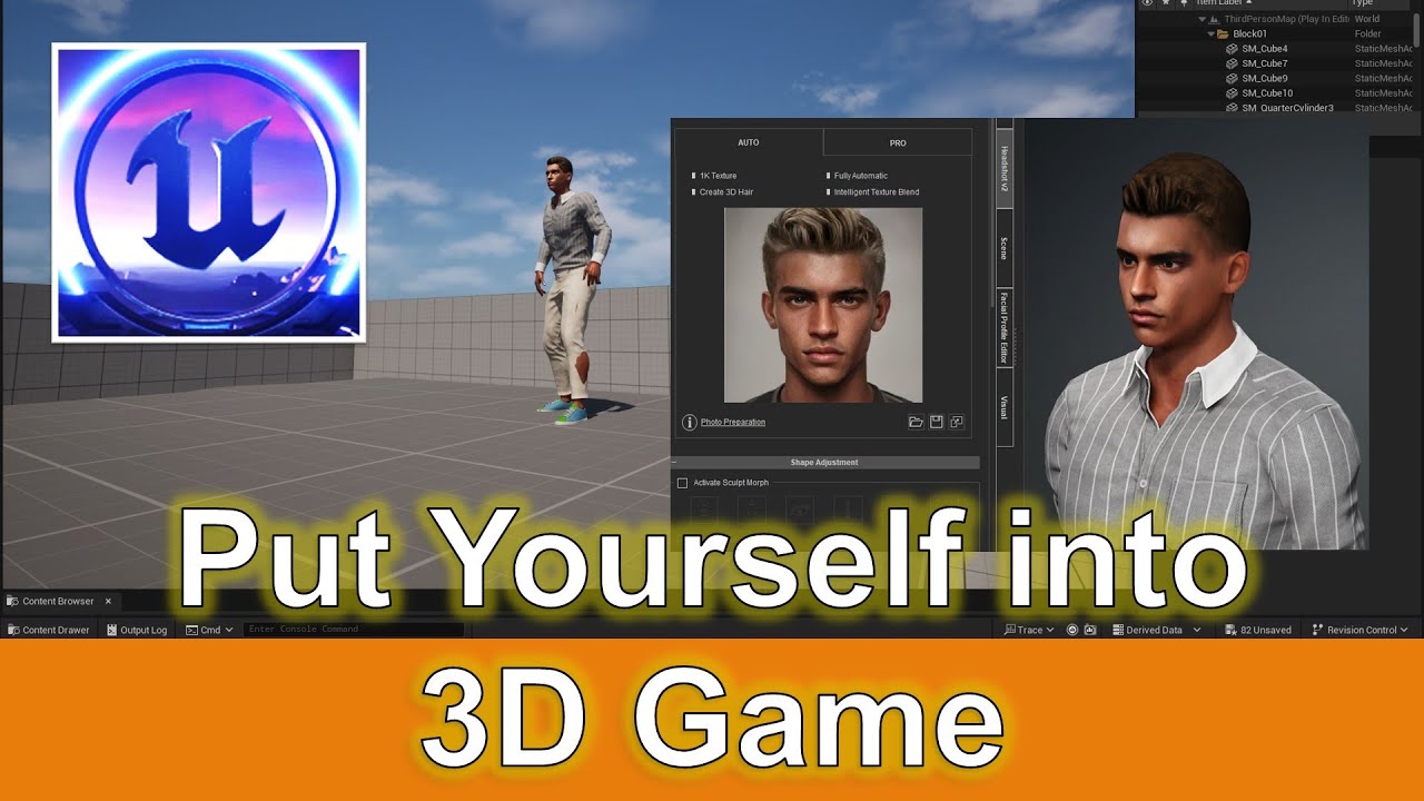 Make Yourself as a 3D Game Avatar – Unreal Engine + Character Creator 4 Tutorial #cc4 #unreal #ue5
