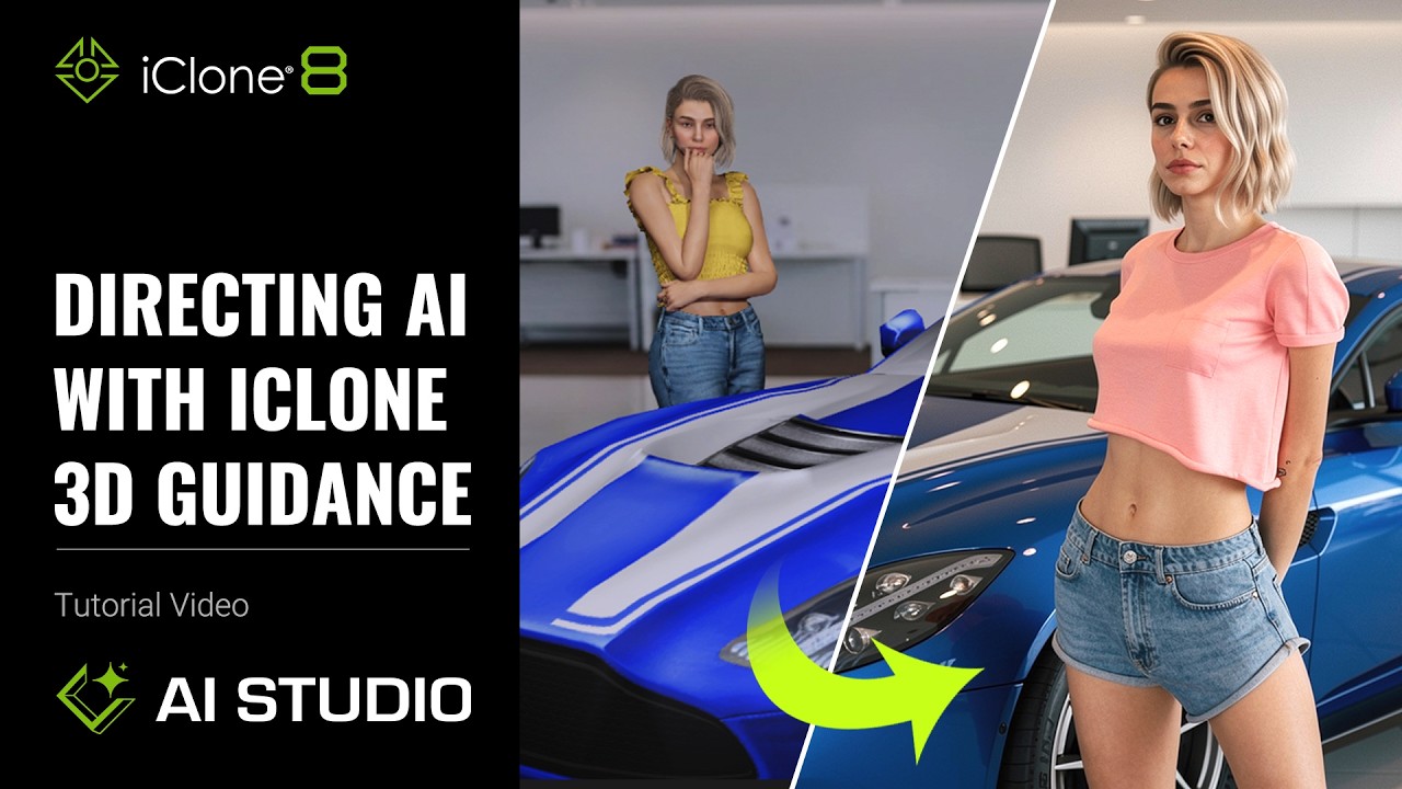 Directing AI with iClone 3D Guidance | AI Studio Tutorial (iClone & Character Creator)