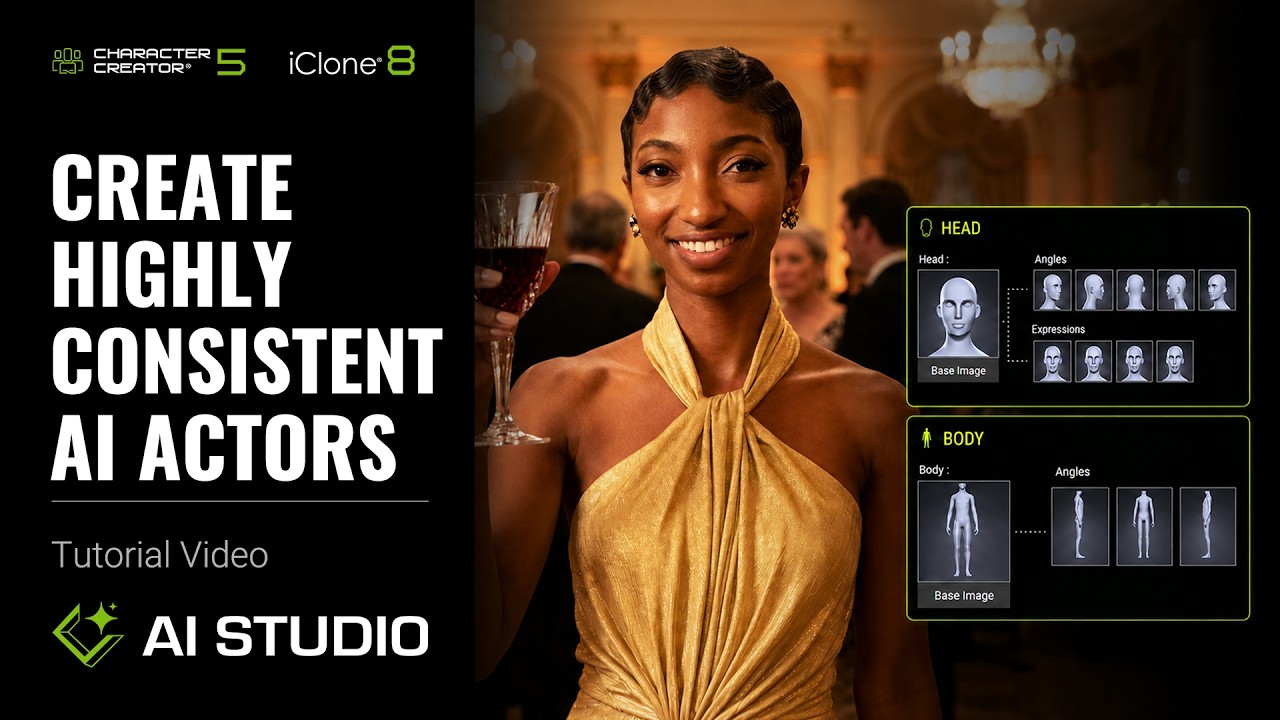 Create Highly Consistent AI Actors | AI Studio Tutorial (iClone & Character Creator)