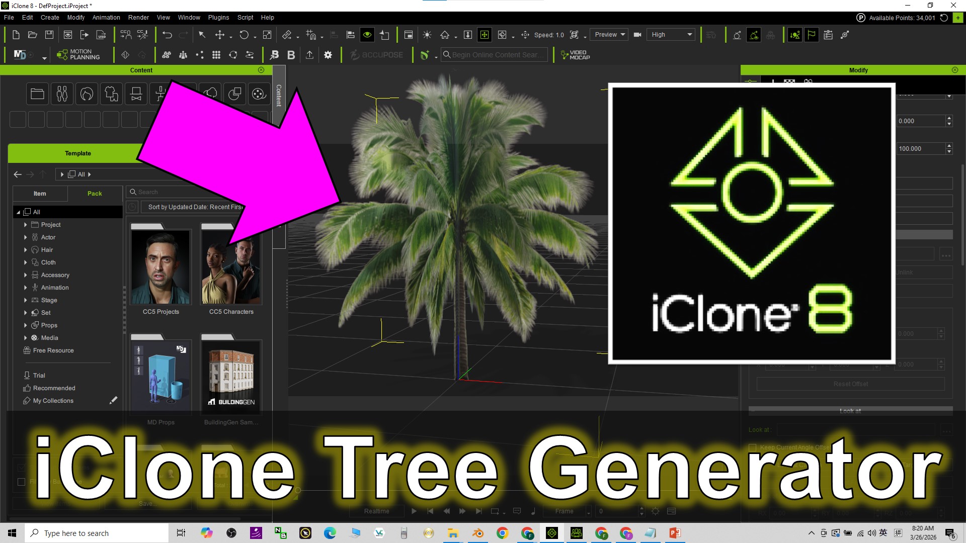 iClone Tree Generator v4